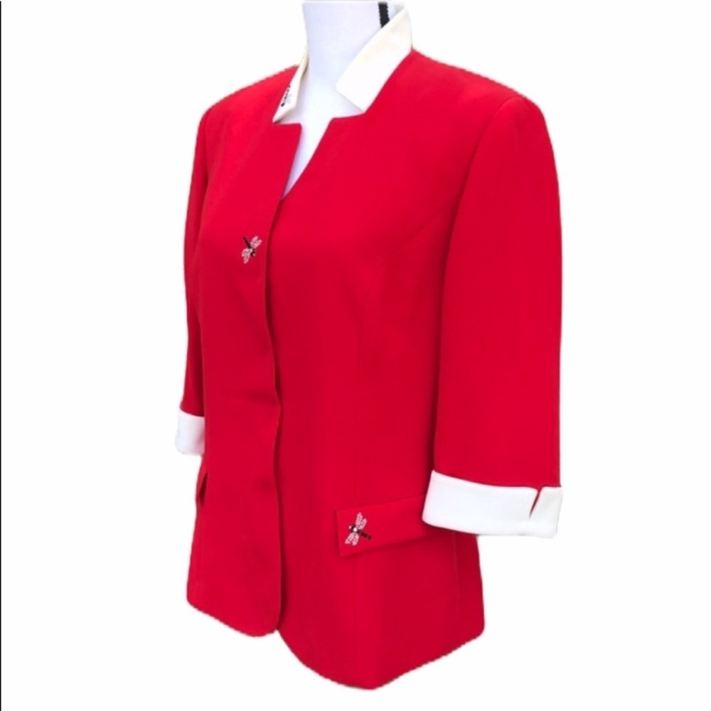 John Meyer Red Dragonfly Blazer Size 12